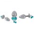 You2Toys - Butt Plug Set - Anal-Plug-Set mit Leine (silber)