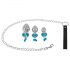 You2Toys - Butt Plug Set - Anal-Plug-Set mit Leine (silber)