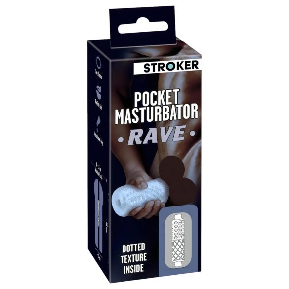 STROKER Rave - durchsichtiger Masturbator für knackiges Vergnügen