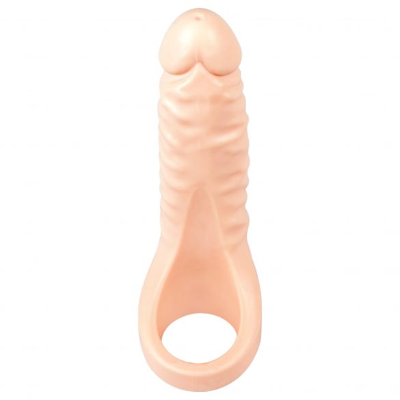 Realistixxx Double F - naturgetreuer Dildo mit Penisring (natur) 