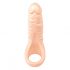 Realistixxx Double F - naturgetreuer Dildo mit Penisring (natur) 