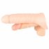 Realistixxx Double F - naturgetreuer Dildo mit Penisring (natur) 