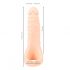 Realistixxx Double F - naturgetreuer Dildo mit Penisring (natur) 