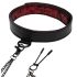 Fifty Shades of Grey - Brustklemmen mit Halsband (schwarz-rot) 