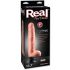 Real Feel Deluxe No.7 - Hoden, realistischer Vibrator (naturfarben) 