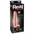 Real Feel Deluxe No.7 - Hoden, realistischer Vibrator (naturfarben) 