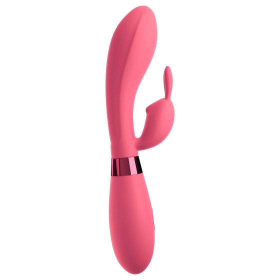 OMG Selfie - wasserdichter G-Punkt-Vibrator mit Klitorisarm (pink)