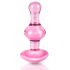 Icicles Nr. 75 - Herzform Glas Analplug (Pink)