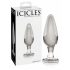 Icicles Nr. 26 - konischer, Glas-Analdildo (transparent) 