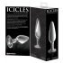 Icicles Nr. 26 - konischer, Glas-Analdildo (transparent) 