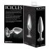 Icicles No. 26 - Kegeliger Glas-Analplug (transparent)