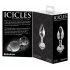 Icicles No. 44 - konischer Glas-Anal-Dildo (transparent)