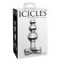 Icicles Nr. 47 - Dreifach Perlmutt, Glas Anal Dildo (transparent) 