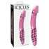 Icicles No. 57 - doppelseitiger Glasdildo mit Penisform (pink)