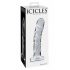 Icicles No. 62 - Glasdildo mit Penisdesign (transparent)