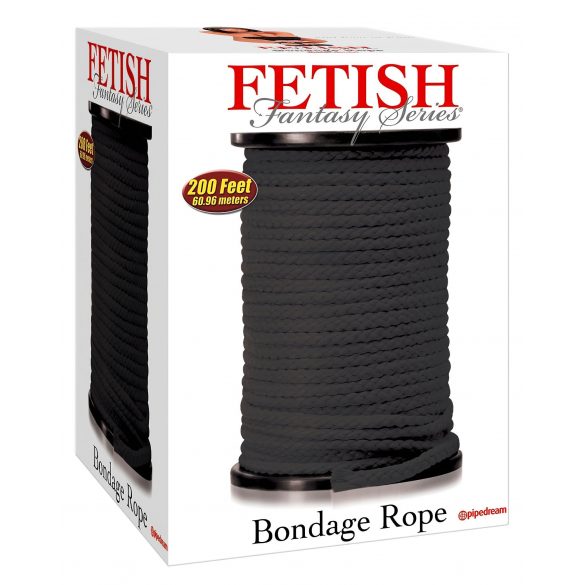 Fetisch Bondage-Seil - 60m (Schwarz) 