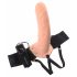 Fetisch Strap-On 8 - hohler, anlegbarer Vibrator (natur) 