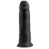 King Cock 10 - Großer Saugnapf Dildo (25cm) - Schwarz 