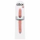 King Cock 12 Slim - realistischer Doppeldildo (31cm) - Natur 