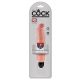 King Cock 7 Stiffy - wasserdichter, realistischer Vibrator (18cm) - Naturfarbe 