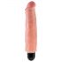 King Cock 7 Stiffy – wasserfester, naturgetreuer Vibrator (18 cm) - naturfarben