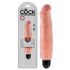 King Cock 7 Stiffy - wasserdichter, realistischer Vibrator (18cm) - Naturfarbe 