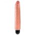 King Cock 10 Stiffy - wasserdichter, lebensechter Vibrator (25cm) - natürlich 