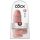 King Cock 9 Chubby - Saugnapf und Hoden Dildo (23cm) - natur 