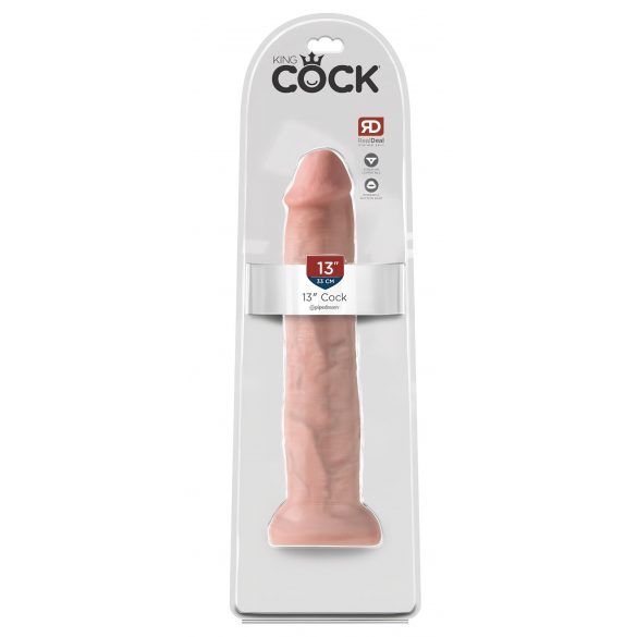 King Cock 13 - gigantischer naturgetreuer Dildo (33 cm) - naturfarben