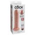 King Cock 7 Vorhautsimulator - realistischer Dildo (18cm) - Naturfarbe 