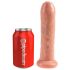 King Cock 7 Vorhautsimulator - realistischer Dildo (18cm) - Naturfarbe 