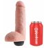 King Cock 8 Realistischer Spritzdildo (20cm) - Natur