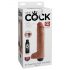 King Cock 10 - realistischer spritzender Dildo (25cm) - Natur 