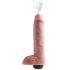 King Cock 11 - realistischer spritzender Dildo (28 cm) - Naturfarbe 