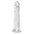 King Cock Clear 8 - Saugnapf, großer Dildo (20cm) 