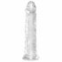 King Cock Clear 8 - haftender, großer Dildo (20 cm)