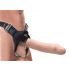 Fetisch Strap-On 12 - hohler, anbringbarer Dildo (natur) 