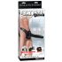 Fetisch Strap-On 12 - anbringbarer, hohler Dildo (schwarz) 