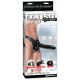 Fetisch Strap-On 12 - anlegbarer, hohler Dildo (schwarz)