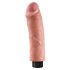 King Cock 8 - biegsamer, realistischer Vibrator (25cm) 