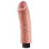 King Cock 8 - biegsamer, realistischer Vibrator (25cm) 