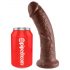 King Cock 8 Dildo (20 cm) - Braun