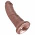 King Cock 8 Dildo (20 cm) - Braun