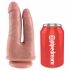 King Cock Doppelpenetrator - realistischer Doppeldildo (natur) 