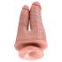 King Cock Doppelpenetrator - realistischer Doppeldildo (natur) 