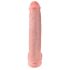 King Cock 15 - Haftfuß-Dildo mit Hoden (38 cm) - natur