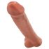 King Cock 15 - riesen Dildo (38cm) - dunkler Naturton