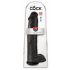 King Cock 15 - haftender Dildo mit Hoden (38 cm) - schwarz