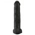 King Cock 15 - haftender Dildo mit Hoden (38 cm) - schwarz