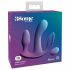 3Some total Ekstase - Akkubetriebener, funkgesteuerter Dreifach-Vibrator (lila) 